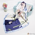 Silk scarf female new simulation of silk square scarf wenzhu flower printing shawl scarf