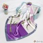 Silk scarf female new simulation of silk square scarf wenzhu flower printing shawl scarf