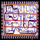 Simulation silk scarf female new printing scarf large square scarf spring satin shawl