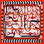 Simulation silk scarf female new printing scarf large square scarf spring satin shawl