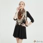 Large square scarf female new simulation silk scarf leopard print shawl scarf