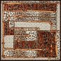 Large square scarf female new simulation silk scarf leopard print shawl scarf