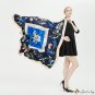 Silk scarf female models simulation silk satin twill silk printing large square scarf shawl scarf 13