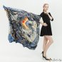 Silk scarf female new simulation silk satin large square scarf scarf sun screen shawl