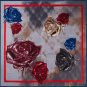 Square scarf female new simulation silk satin printing silk scarf vacation shawl scarf