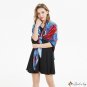 Square scarf female new simulation silk satin printing silk scarf vacation shawl scarf