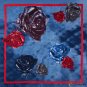 Square scarf female new simulation silk satin printing silk scarf vacation shawl scarf