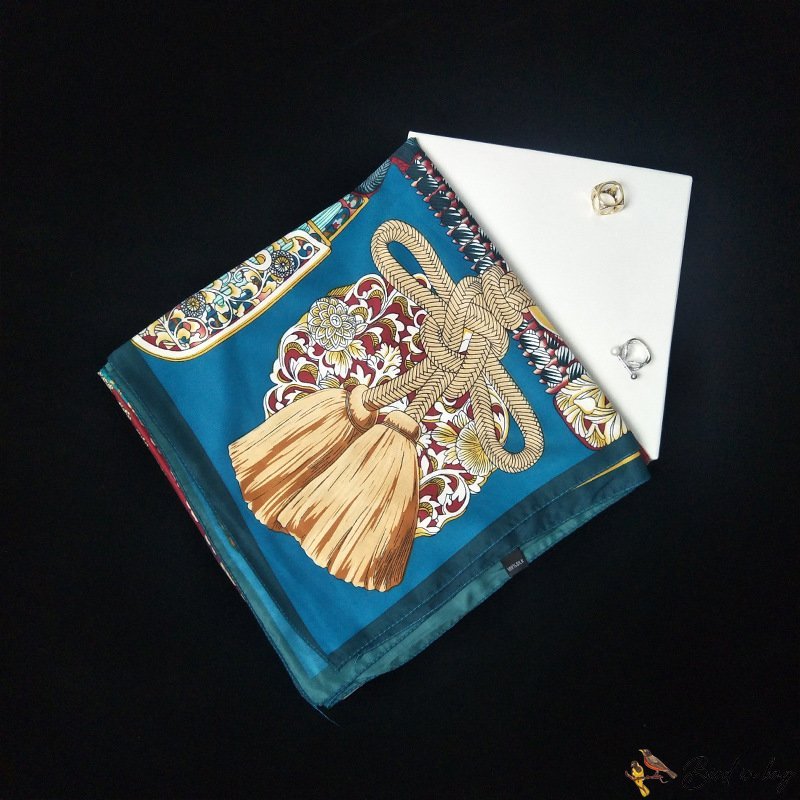 Silk scarf female new simulation silk twill silk printing shawl square scarf scarf