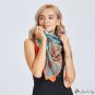 Silk scarf female new simulation silk twill silk printing shawl square scarf scarf