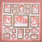 130CM large square scarf female models simulation silk twill silk printing silk scarf shawl scarf