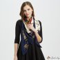 Large square scarf female new simulation silk twill silk printed silk scarf shawl scarf