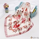 Silk scarf female new simulation silk printing square scarf decorative headscarf shawl scarf holiday