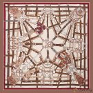 Printed silk scarf female new simulation silk large square scarf vacation wind shawl scarf