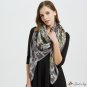 New simulation of silk twill satin printing large square scarf shawl female scarf silk scarf