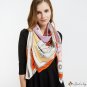 Large square scarf female new simulation silk twill silk satin printed shawl scarf silk scarf