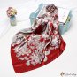 Square scarf female new simulation silk scarf printing retro shawl headscarf scarf