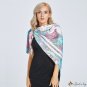 Printed silk scarf female new simulation silk twill silk large square scarf shawl scarf