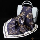 Silk scarf women's new mulberry silk small square scarf printing Variety silk crepe satin