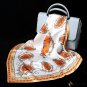 Silk scarf women's new mulberry silk small square scarf printing Variety silk crepe satin