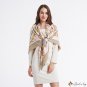 Vacation shawl female new simulation silk twill silk printing large square scarf scarf silk scarf