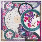 Large square scarf female new simulation silk twill silk printing satin silk scarf shawl scarf