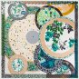 Large square scarf female new simulation silk twill silk printing satin silk scarf shawl scarf