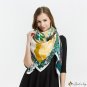 Large square scarf female new simulation silk twill silk printing satin silk scarf shawl scarf