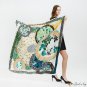 Large square scarf female new simulation silk twill silk printing satin silk scarf shawl scarf