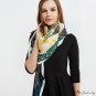 Large square scarf female new simulation silk twill silk printing satin silk scarf shawl scarf