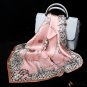 Silk small square scarf female models mulberry silk printed silk scarf silk shawl scarf