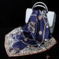 Silk scarf female new mulberry silk crepe satin silk leopard print small square scarf