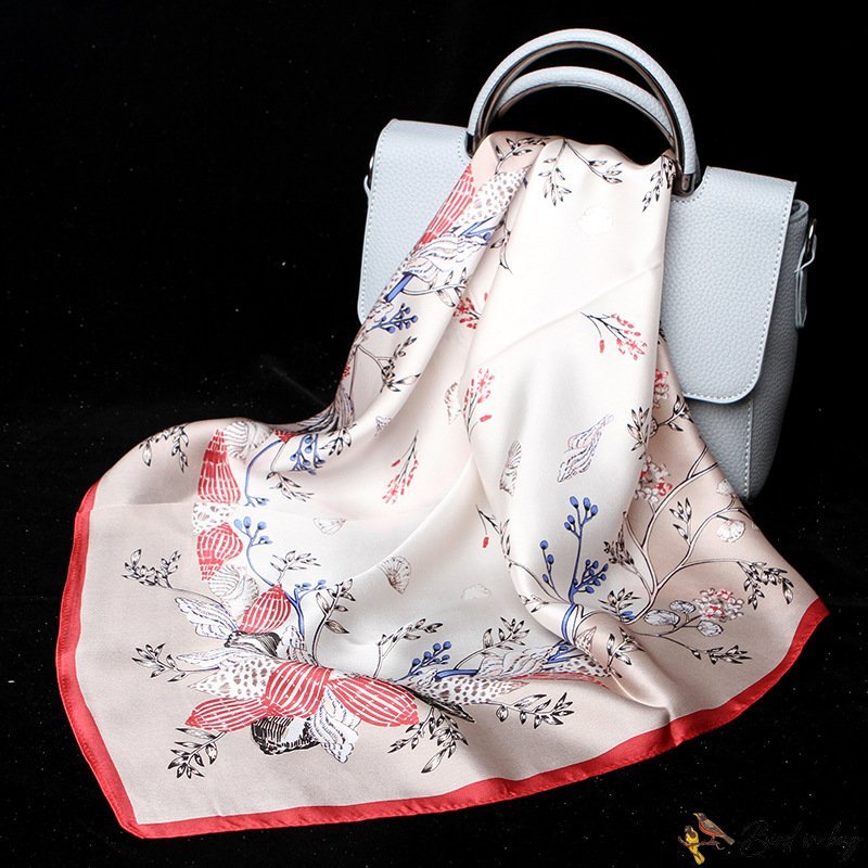 Real silk satin silk scarf mulberry silk 53cm plain crepe satin small square scarf scarf small silk 