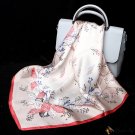 Real silk satin silk scarf mulberry silk 53cm plain crepe satin small square scarf scarf small silk 