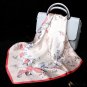 Real silk satin silk scarf mulberry silk 53cm plain crepe satin small square scarf scarf small silk 