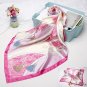 Silk scarf female 90cm large square scarf new simulation silk satin printed headscarf shawl scarf