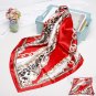 Silk scarf female 90cm large square scarf new simulation silk satin printed headscarf shawl scarf