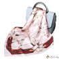 Printed silk scarf female new mulberry silk crepe satin silk small square scarf hundred