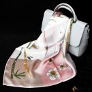 Silk scarf female new mulberry silk crepe satin silk printing small square scarf hundred