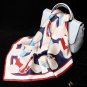 Silk small square scarf female new mulberry silk crepe satin polka dot print silk scarf scarf