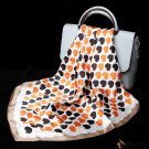 Silk small square scarf female new mulberry silk plain crepe satin silk scarf love polka dot print s