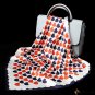 Silk small square scarf female new mulberry silk plain crepe satin silk scarf love polka dot print s