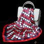 Silk small square scarf female new mulberry silk plain crepe satin silk scarf love polka dot print s