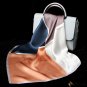 Silk small square scarf female new plain crepe satin mulberry silk printing decorative Variety silk
