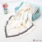 New simulation of silk printing small square scarf silk scarf silk scarf women