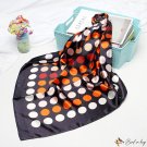 Silk scarf female new simulation silk small square scarf polka dot polka dot print shawl headscarf s