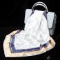 Silk scarf female new silk printing small square scarf company scarf shawl