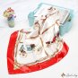 Silk scarf female plaid carriage print simulation silk square scarf headscarf scarf