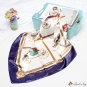 Silk scarf female plaid carriage print simulation silk square scarf headscarf scarf