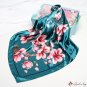 Silk scarf female new simulation silk Chinese wind printing small square scarf headscarf shawl scarf