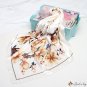 Silk scarf female new simulation silk Chinese wind printing small square scarf headscarf shawl scarf